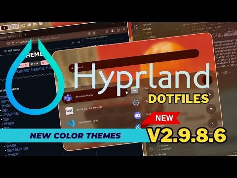 ML4W Dotfiles for Hyprland 2.9.8.6. New material color themes with Matugen and Wallust for terminals