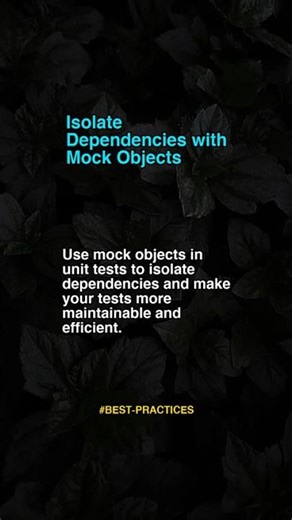 Isolate Dependencies With Mock