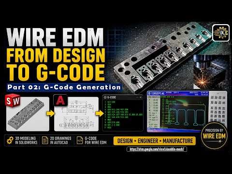 G Code Generation for Wire Electrode Discharge Machining (WEDM) Process and Operation.
