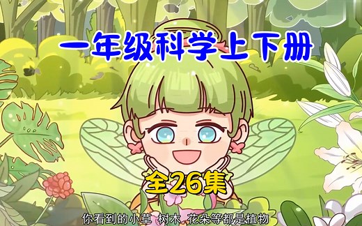 全26集【教科版一年级科学上下册】2024版同步课堂 启蒙百科动漫
