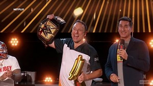 Bay Area native Joey Chestnut beats rival Takeru Kobayashi, sets new world record in Labor Day hot dog eating contest