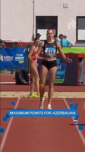 1️⃣3️⃣.8️⃣7️⃣m for Yekaterina Sariyeva in triple jump in the 3rd Division! #ETCH2025 #Maribor2025