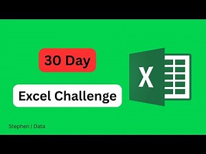 30 Day Excel Challenge | Full Course (14+ hours) | #excel #dataanalysis #dataanalytics