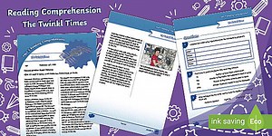 Year 5 Reading Comprehension - Newspaper Report (Ages 9 - 10)