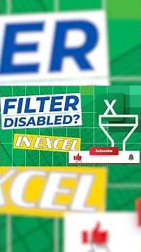 Filter not working in Excel and not sure why? This might be the reason! #exceltutorial #learnexcel