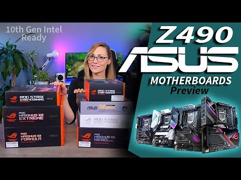ASUS Z490 Motherboards Preview - First look at 7 new Intel LGA 1200 Motherboards (ROG, Strix, TUF)