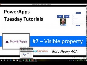 PowerApps Tuesday Tutorials #7 Visible Property