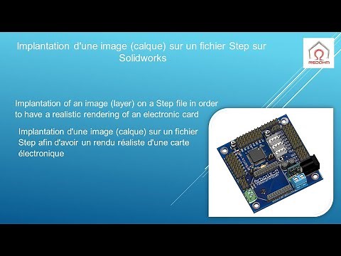 La pose d 'un calque sur Solidworks