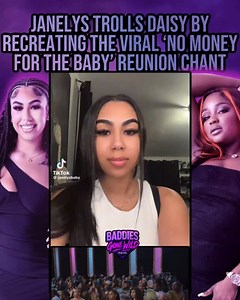 89K views · 783 reactions | Janelys brings the trolling to IG by recreating the viral audience moment—“no money for the baby!”  Straight from the reunion to your feed, she’s keeping the jokes alive. #BGW #BaddiesGoneWild #thezeusnetwork #baddies | Baddieshottesttea | Facebook