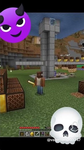 He Hit the Wrong Note Block #minecraft #shorts #fail