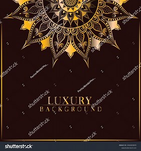 Luxury Mandala Background Golden Indian Pattern Stock Vector (Royalty Free) 2262820835 | Shutterstock