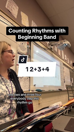 Counting and clapping are essential to learning rhythms, especially when you start learning dotted rhythms. #banddirectorsoftiktok #band #middleschoolband #banddirector #beginnerband #beginningband #counting #rhythm #clapping #Inverted