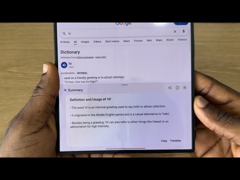 Samsung Z Fold 7: How to Use AI in Samsung Internet