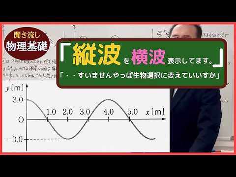 【物理基礎】「縦波の横波表示」（初級者向け）