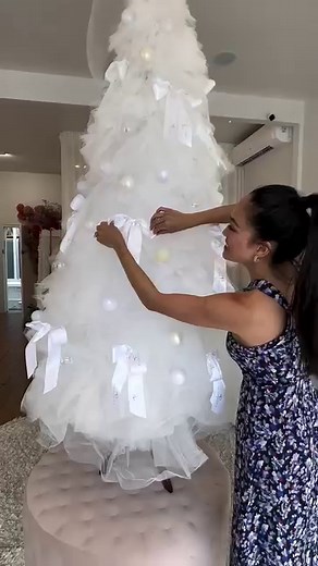 3.4K views · 20 reactions | Our iconic tulle Christmas tree is back! The team is getting into the holiday spirit and we can’t wait for you to see her in store!  | Trish Peng | Facebook