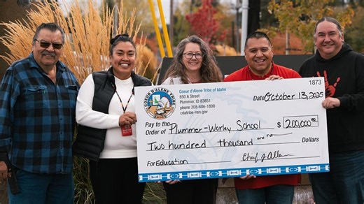 Coeur d'Alene Tribe donates $200K to Plummer-Worley district