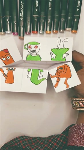 drawing alien 👽🧟🙆🏻#art #drawing #diy