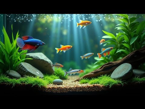 Calming ASMR Fish 4K 🐟✨ | Peaceful Music for Sleep, Study & Focus