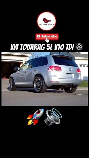 Volkswagen Touareg V10 Diesel: Epic Exhaust Sounds and Acceleration! 🚀🔊