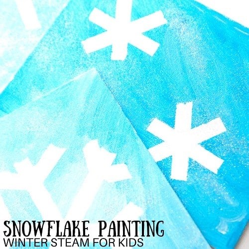 Fun Snowflake Art For Preschool - Little Bins for Little Hands