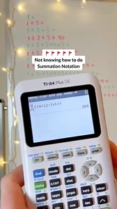 1.3K views · 11 reactions | So to Summation Notation it class – no one needs to add that much! There's an easier way.  | Texas Instruments Education | Facebook