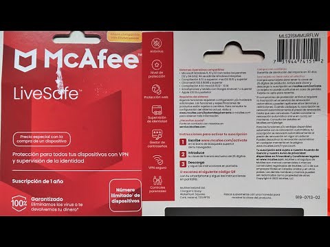 ✅Como Activar su suscripción de McAfee Original | 2024