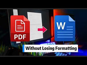 How to Convert PDF to Word without Losing Formatting (Online Free)