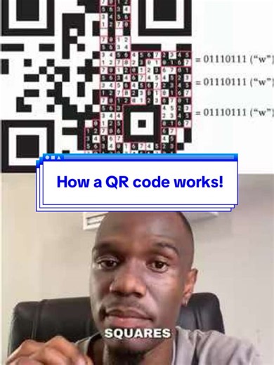 How a QR code works! #techtok#QRcode#fyppppppppppppppppppppppp