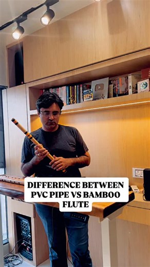 Harsh Dave on Instagram: "PVC pipe vs Bamboo flute…which one is better? #flute #music #harshdave #viral #fyp"