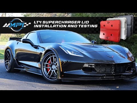 MPI LT4 Supercharger Lid installation and testing on Corvette ZO6