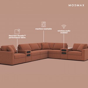 🌟 Meet Modmax: Starting at $198 🌟 Movable, adaptable, and endlessly livable. Use Modmax pieces individually, or slide them together for a stylish sectional that fits your space. Made with Next-Gen Nuvella™ fabric, Modmax is both water-saving and stain-resistant—perfect for easy living. Create your dream setup today! https://bit.ly/3CmQW49 | Morris Home