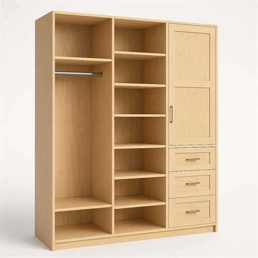 Modular Closet System Blueprint – DIY Wood Wardrobe Plans (digital Download) - Etsy