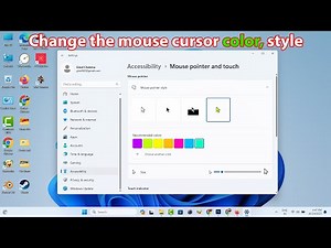How to change mouse pointer in windows 11
