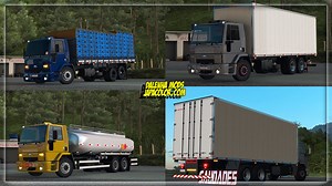 Caminhão Ford Cargo 2422, 2428e e 4532e Mod Para Ets2 V.1.39.x - Dalenha Mods