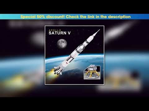 Best Seller Apollo Saturn V Rocket Building Blocks Kit 602PCS - 59cm Space Exploration Model STEM K