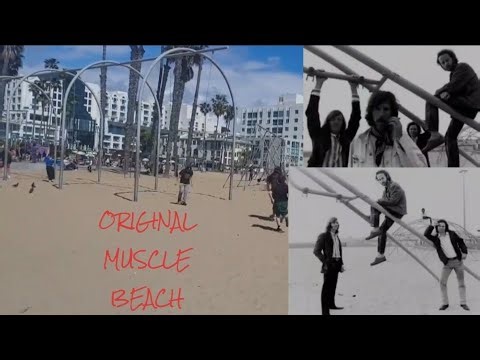 The ORIGINAL Muscle Beach in Santa Monica Where Jim Morrison & Ray Manzarek Worked Out in '65 - '66