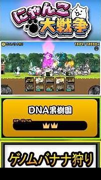 【★★】大夢くん出過ぎやんけ。真レジェンドステージ《ゲノムバナナ狩り》に挑戦！【DNA果樹園】 #にゃんこ大戦争