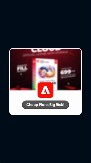 Adhil Noushad | Multimedia Faculty on Instagram: "Cheap Adobe plans for ₹3000? Here’s the truth behind reseller accounts 😨💻 . . . Many creators buy Adobe plans from unofficial resellers because it’s cheaper but after the new Photoshop 2026 update, most of those accounts got suspended 🚫 In this reel, I’m explaining the real difference between reseller accounts and Adobe Partner Connection (official partners). Cheap plans may look tempting, but they come with big risks: account bans, missing AI