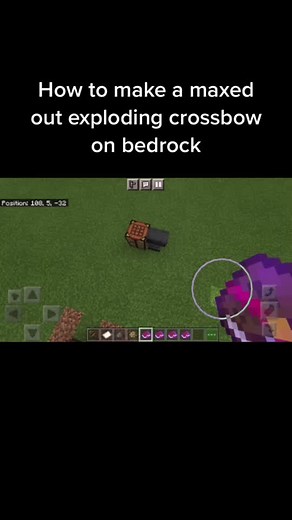 Maxed Out Exploding Crossbow Bedrock Tutorial