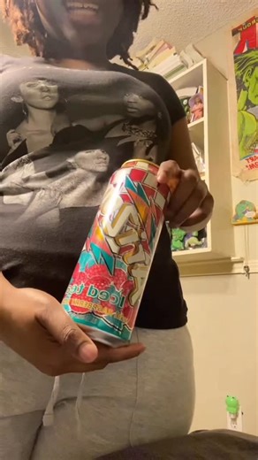 Komino on Instagram: "trying @drinkarizona pt. 3.. today we tried the ice tea w raspberry flavor. after drinking it more, i rate it a 7 honestly. watch to the end for a surprise"