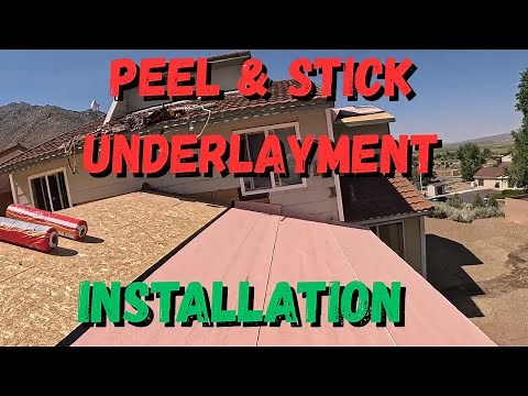 Installing peel and stick underlayment