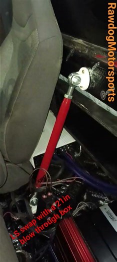 21in DD in campertop blow through box in a Ford Ranger guy also did his own swapping