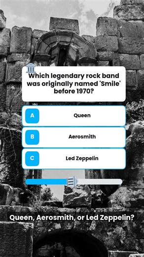 Which legendary rock band was originally named 'Smile' before 1970? #quiz #trivia #shorts