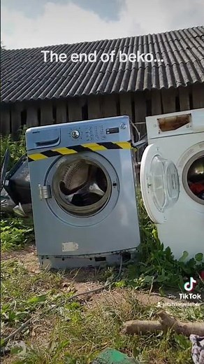 Veery old video of beko washing machine destruction (Motor explodes!)