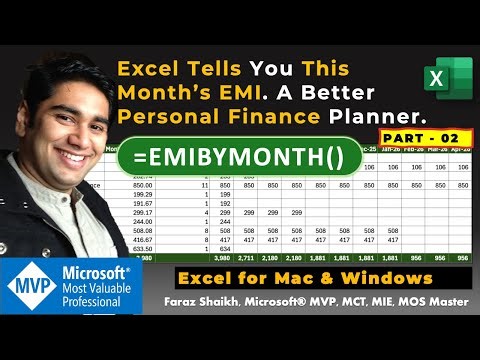 Excel Tells You This Month’s EMI - EMIBYMONTH Formula Explained - Part 02
