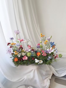 Wildflower Wedding Aisle Meadow: Peach, Purple & Ivory Ceremony Decor - Etsy