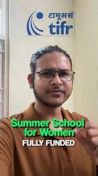 TIFR Vigyan Vidushi 2026: Fully Funded!🔥🚀