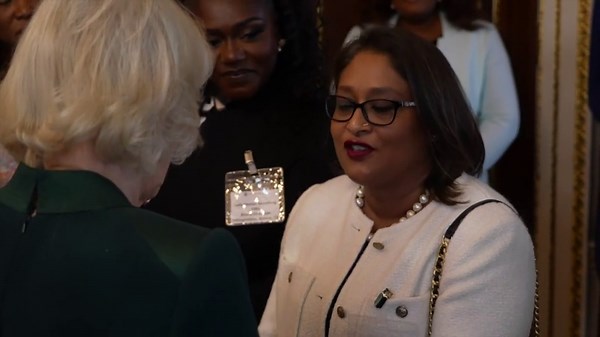 Queen Camilla celebrates Commonwealth's essay champions