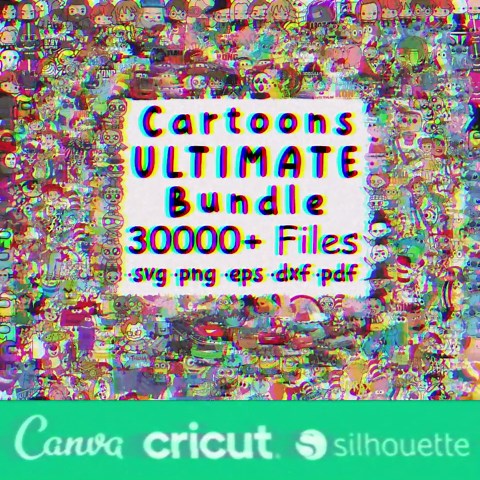33000  Cartoon SVG Mega Bundle: Characters for Cricut (digital Download) - Etsy Australia