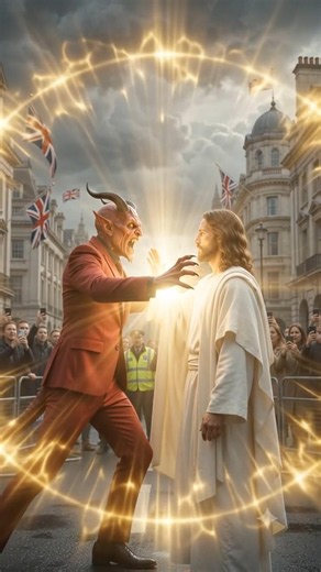 Jesus vs Devil in London 😱 | Epic AI Cinematic Battle | Faith Conquers Evil ✨